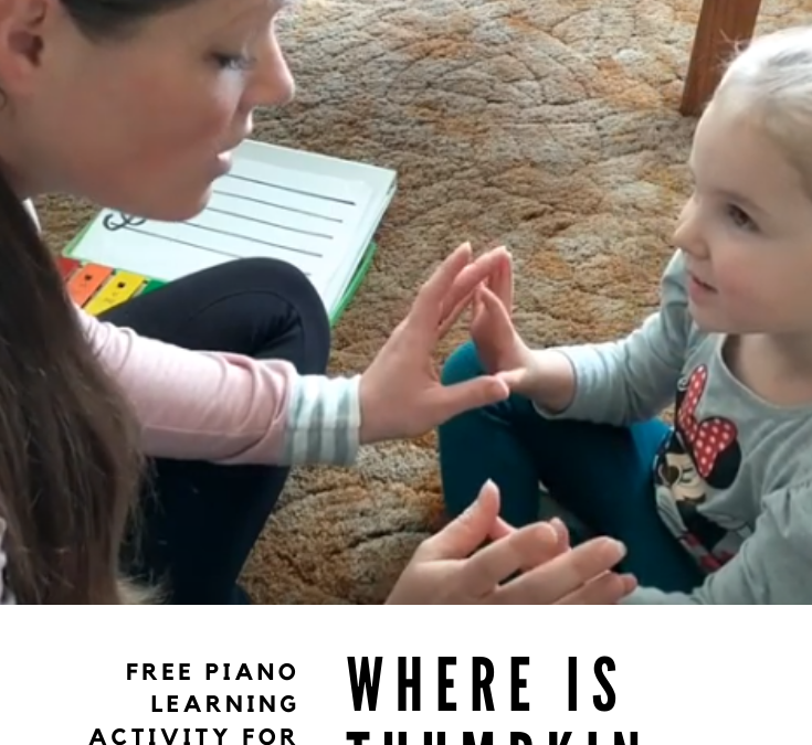 Where is Thumbkin (Finger 1)? | Free Piano Learning Activity