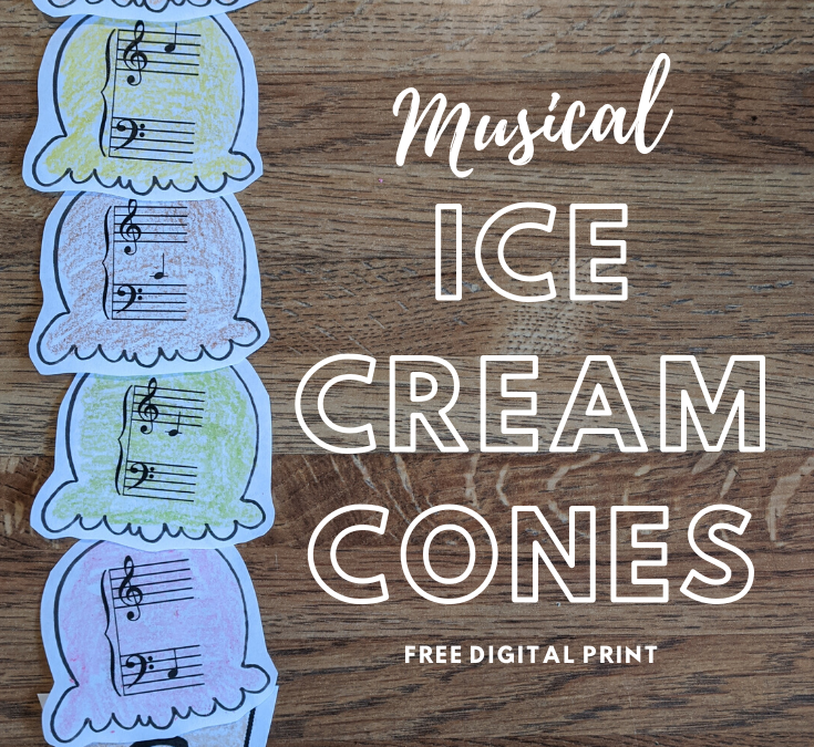 Musical Ice Cream Cones | Free Music Theory Activity